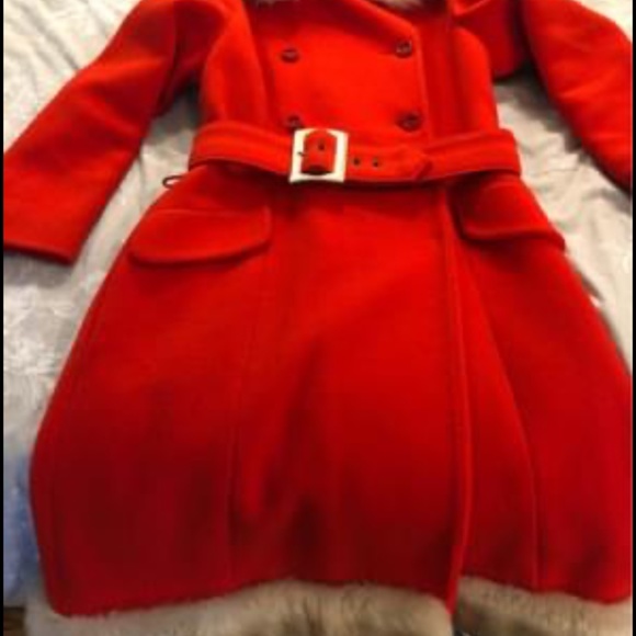 Beautiful Wool Read Coat, from the 60’s - Picture 7 of 9